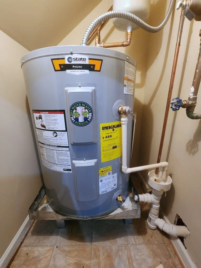 electric water heater installation