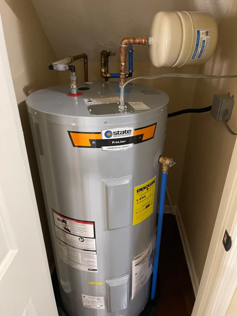 electric hot water heater installation
