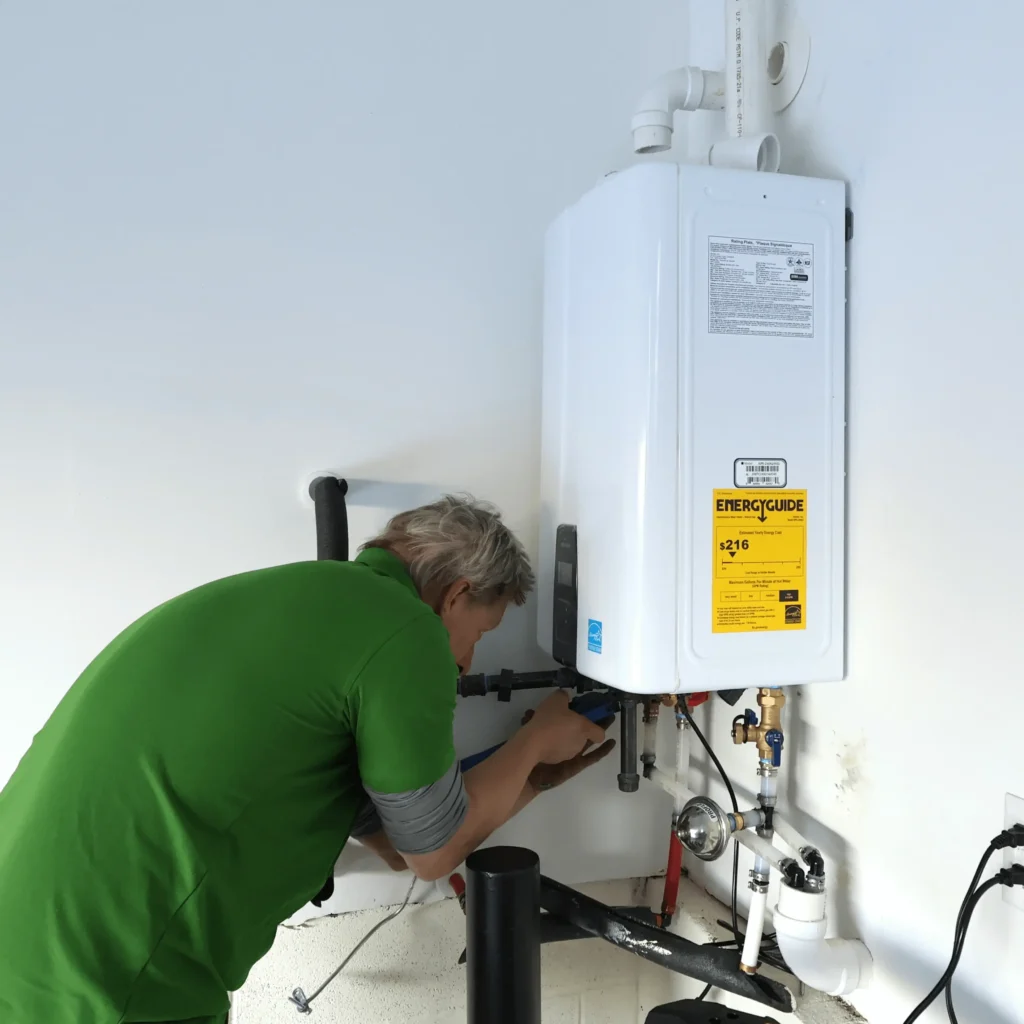 tankless hot water heater installation