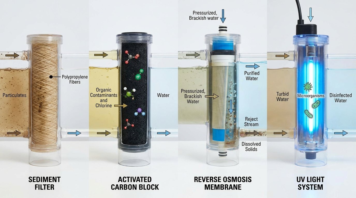 Comparison of Common Water Filtration Methods