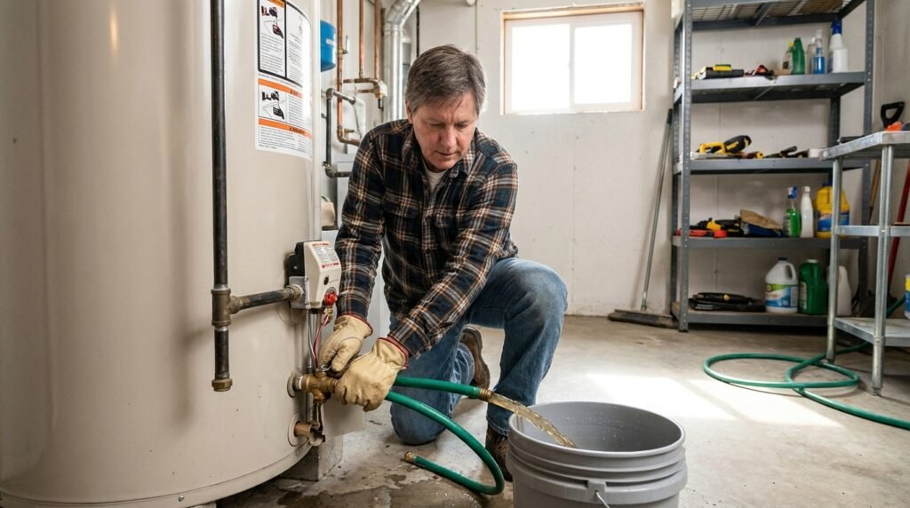 how to flush a hot water heater