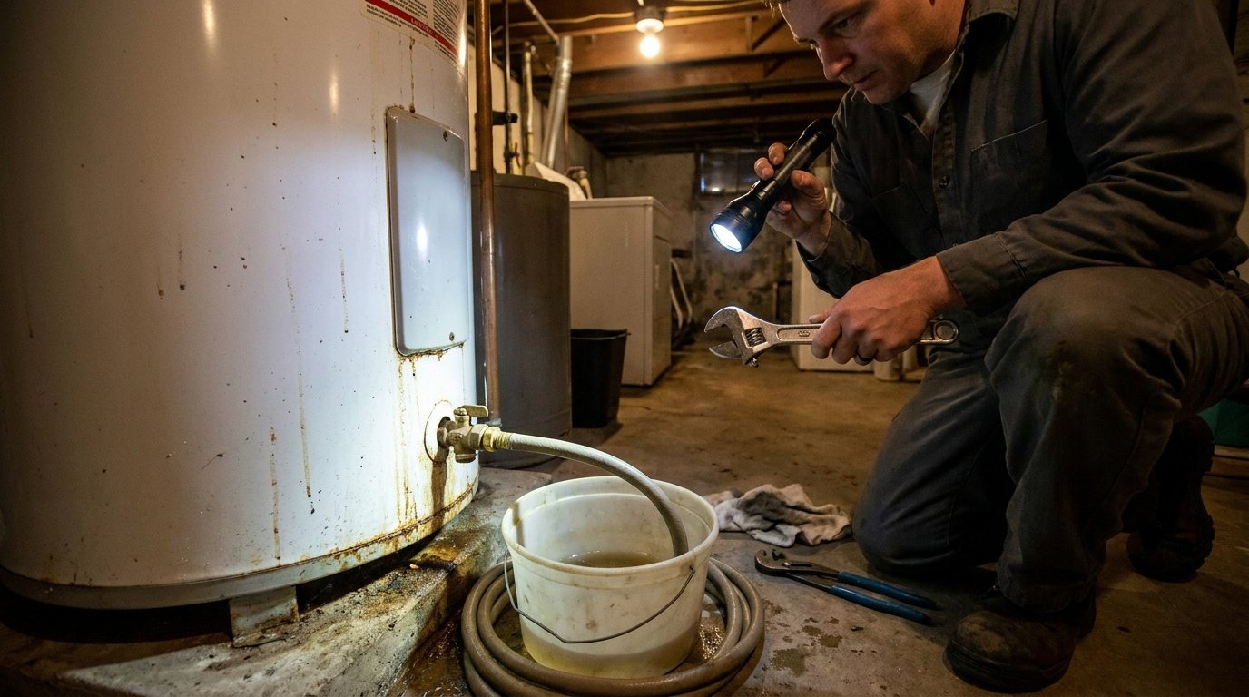 how to drain water heater