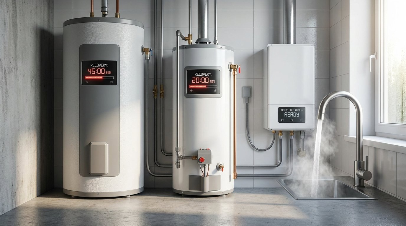 how long does it take for a water heater to heat up