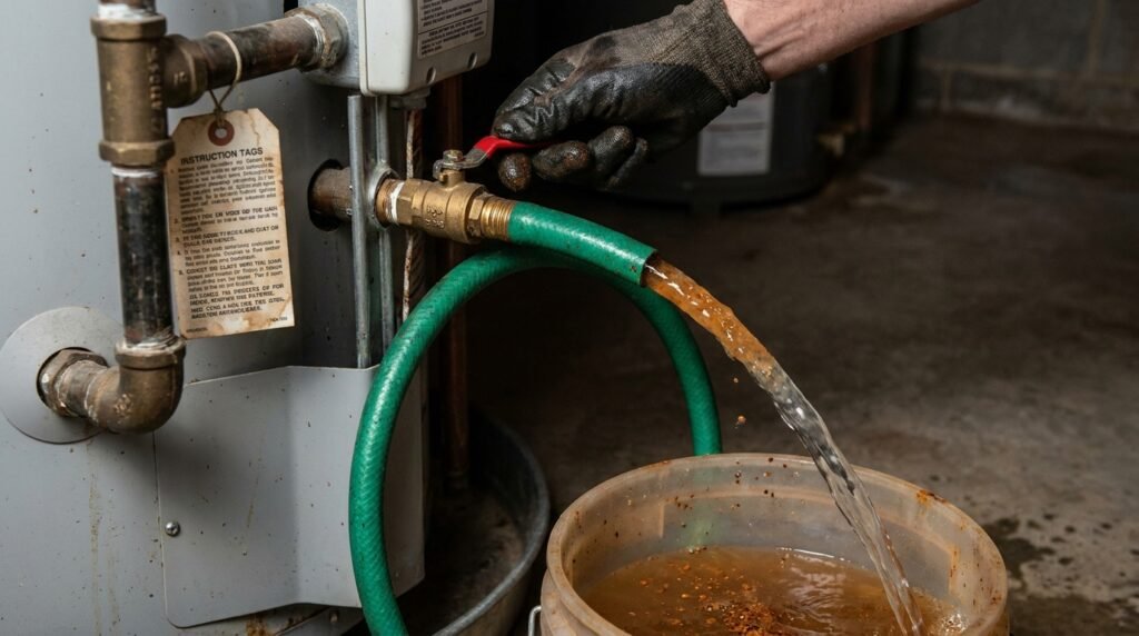 how to flush a tankless water heater
