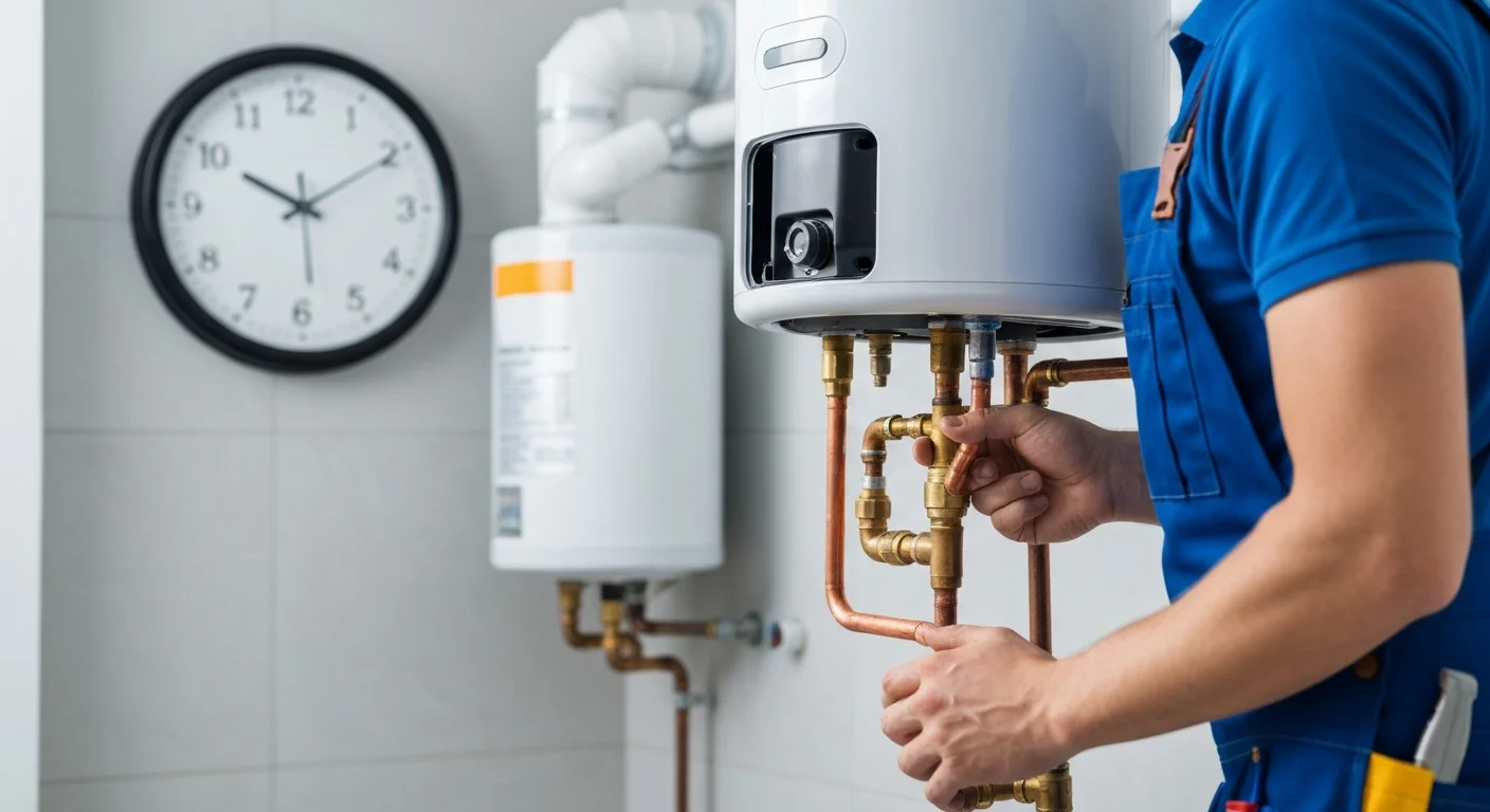 how long does it take to replace a water heater