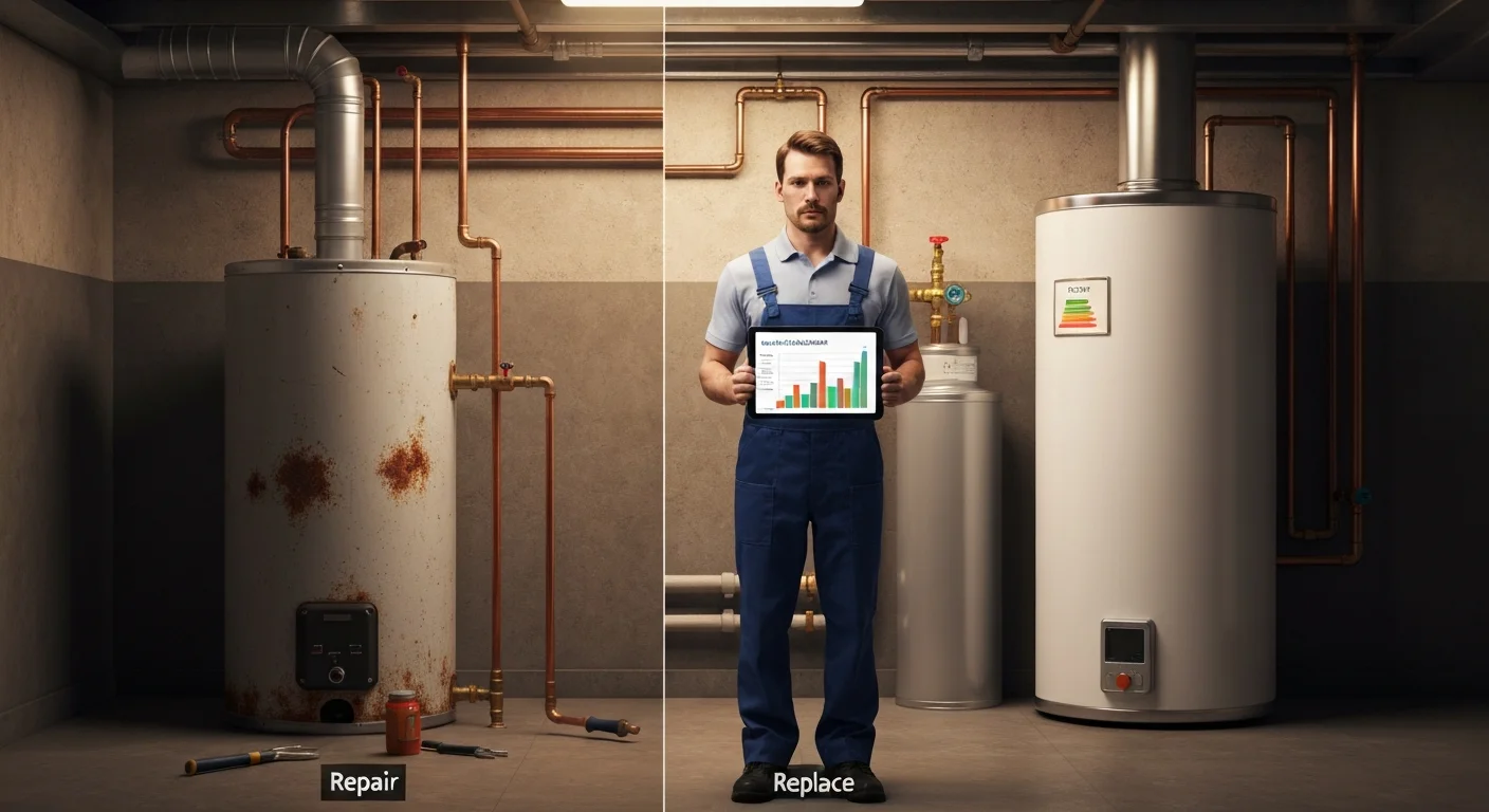 repair or replace water heater