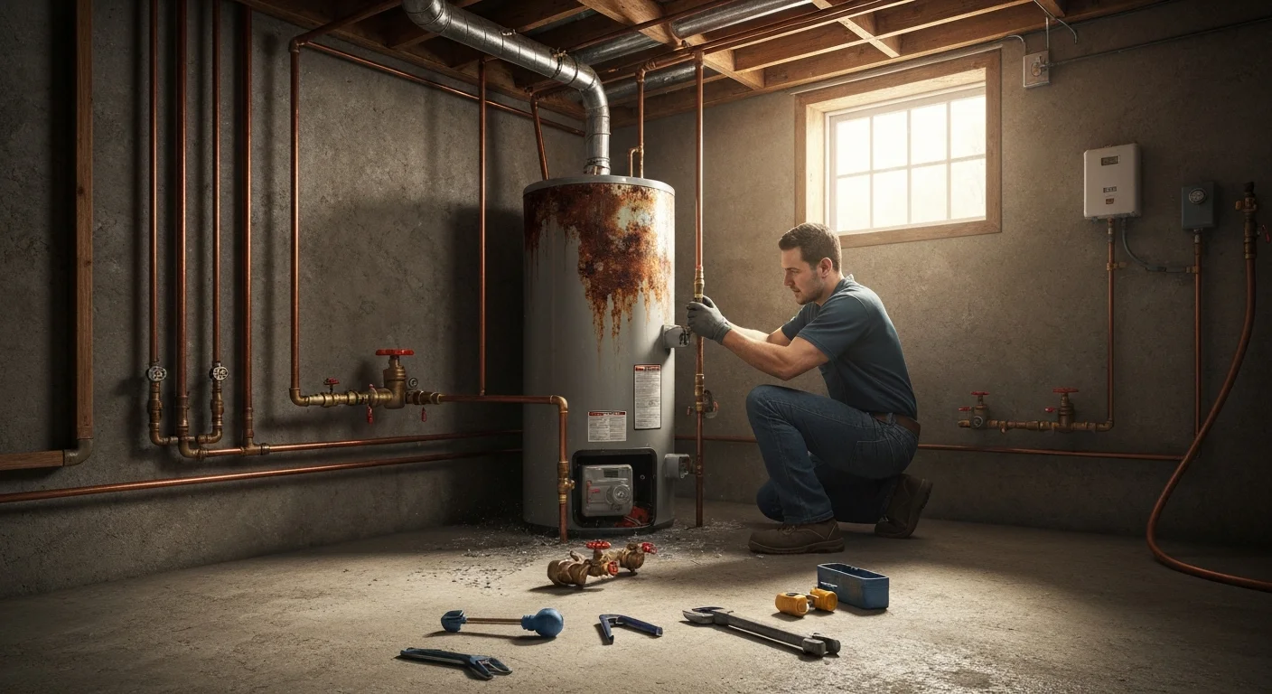 how long does it take to change a water heater