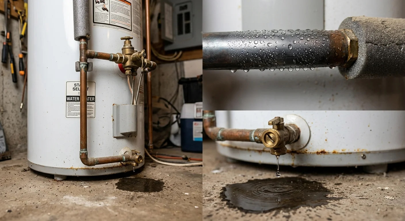 water heater leaking